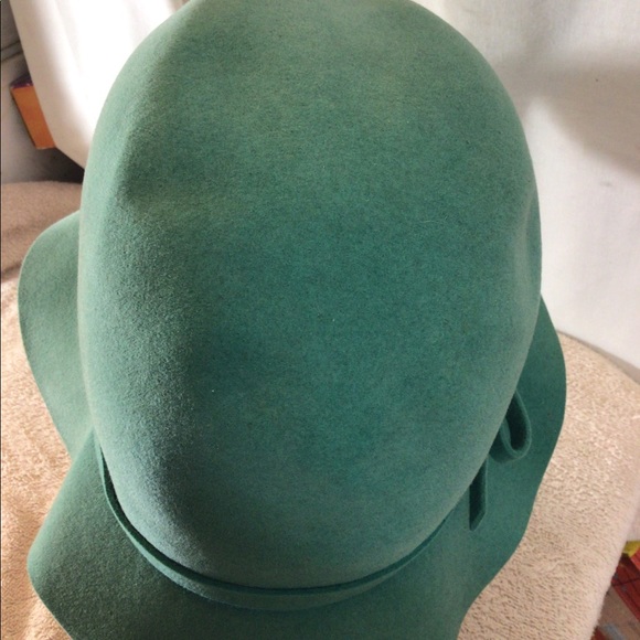 Cute Woman’s JANE MORGAN Teal/Green Felt Hat - Picture 4 of 10